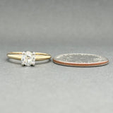 Estate 14K TT Gold 0.65ct J/VS2 OEC Diamond Engagement Ring - Walter Bauman Jewelers