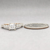 Estate 14K TT Gold 1.36cttw Moissanite Engagement Ring - Walter Bauman Jewelers