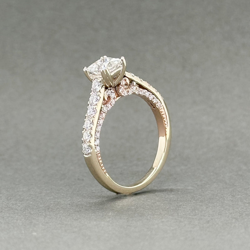 Estate 14K TT Gold 1.36ctw Moissanite Engagement Ring - Walter Bauman Jewelers