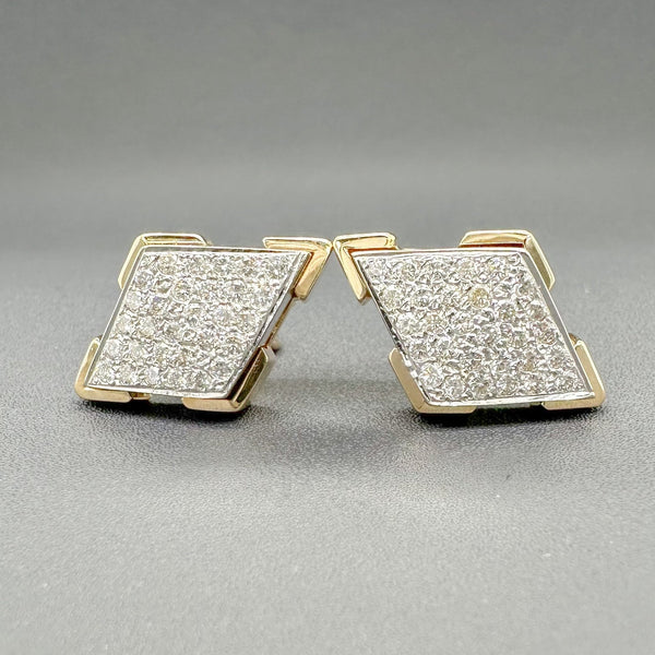 Estate 14K TT Gold 1.80cttw H-I/SI1-2 Diamond Earrings - Walter Bauman Jewelers