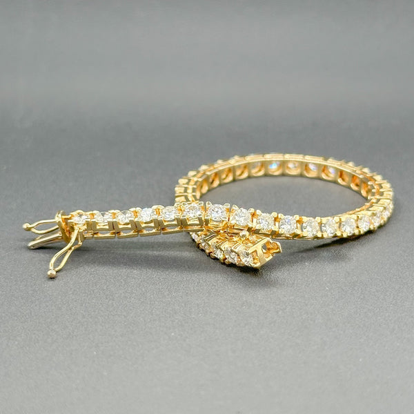 Estate 14K TT Gold 4.42cttw H-I/VS1-2 Diamond Tennis Bracelet - Walter Bauman Jewelers