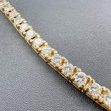 Estate 14K TT Gold 4.42cttw H-I/VS1-2 Diamond Tennis Bracelet - Walter Bauman Jewelers