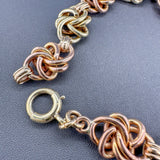 Estate 14K TT Gold Interlocking Circle Link Bracelet - Walter Bauman Jewelers