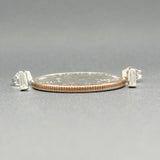 Estate 14K W Gold 0.13ctw G-H/VS1-2 Diamond Stud Earrings - Walter Bauman Jewelers