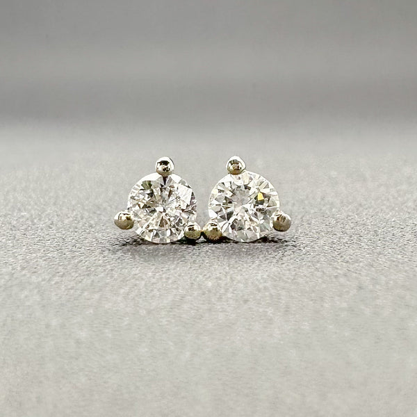 Estate 14K W Gold 0.23cttw F-G/SI2 Diamond Stud Earrings - Walter Bauman Jewelers