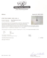 Estate 14K W Gold 0.28ct H/VS1 Diamond Disc Pendant - Walter Bauman Jewelers