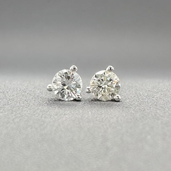 Estate 14K W Gold 0.32ctw H-I/SI1-2 Diamond Stud Earrings - Walter Bauman Jewelers