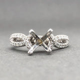 Estate 14K W Gold 0.33cttw G-H/VS2-SI1 Diamond Engagement Ring Setting - Walter Bauman Jewelers