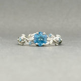Estate 14K W Gold 0.34ctw Blue Topaz Ring - Walter Bauman Jewelers