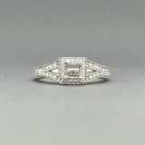 Estate 14K W Gold 0.36cttw G-H/SI1-2 Diamond Engagement Setting - Walter Bauman Jewelers