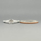 Estate 14K W Gold 0.38cttw G/SI1-2 Diamond Semi-Mount Ring - Walter Bauman Jewelers