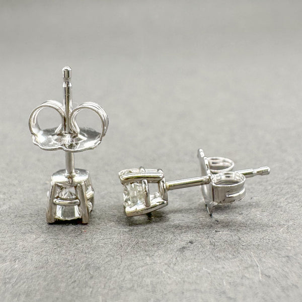 Estate 14K W Gold 0.38ctw H/I1 Diamond Stud Earrings - Walter Bauman Jewelers