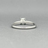 Estate 14K W Gold 0.39ct H/I1 Diamond Princess Engagement Ring - Walter Bauman Jewelers