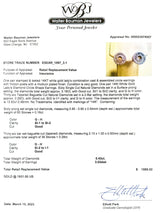 Estate 14K W Gold 0.43ctw G-H/SI1-I1 Diamond Disc Stud Earrings - Walter Bauman Jewelers