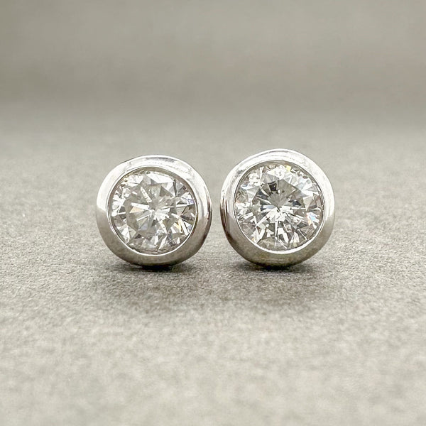 Estate 14K W Gold 0.45ctw H-I/SI2 Diamond Stud Earrings - Walter Bauman Jewelers