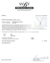 Estate 14K W Gold 0.48ct H/SI2 Diamond Pendant - Walter Bauman Jewelers