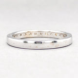 Estate 14K W Gold 0.48cttw Moissanite Wedding Band - Walter Bauman Jewelers