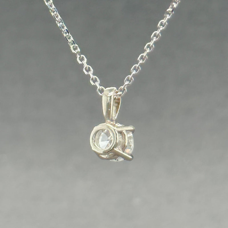 Estate 14K W Gold 0.51ct G/I1 Diamond Pendant - Walter Bauman Jewelers