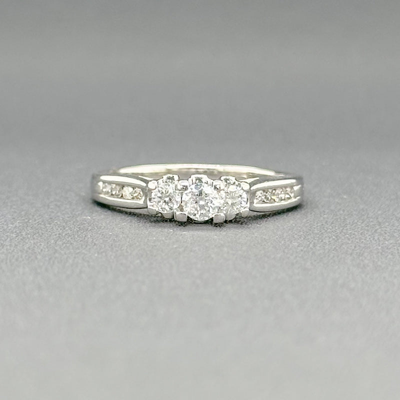 Estate 14K W Gold 0.51cttw H-I/SI1-2 Diamond Engagement Ring - Walter Bauman Jewelers