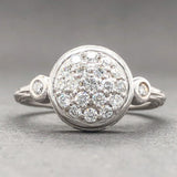 Estate 14K W Gold 0.57cttw G-H/SI1 Diamond Cluster Ring - Walter Bauman Jewelers