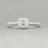 Estate 14K W Gold 0.57ctw G-I/VS1-SI Diamond Eng. Ring - Walter Bauman Jewelers