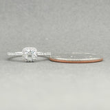 Estate 14K W Gold 0.57ctw G-I/VS1-SI Diamond Eng. Ring - Walter Bauman Jewelers