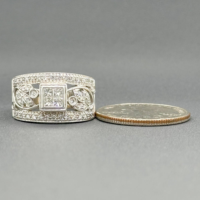Estate 14K W Gold 0.59cttw G-H/SI1-2 Diamond Ring - Walter Bauman Jewelers