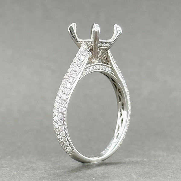 Estate 14K W Gold 0.5ctw H-I/SI1-2 Diamond Engagement Ring Mounting - Walter Bauman Jewelers