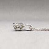 Estate 14K W Gold 0.61ct Fancy Light Gray/SI2 Diamond Pendant. GIA #5201782075 - Walter Bauman Jewelers