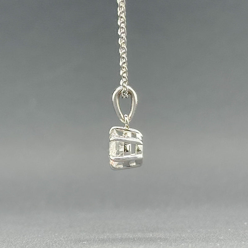 Estate 14K W Gold 0.61ct G/SI1 Diamond Pendant - Walter Bauman Jewelers