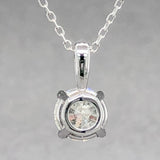 Estate 14K W Gold 0.69ct I/SI2 RBC Diamond Pendant - Walter Bauman Jewelers