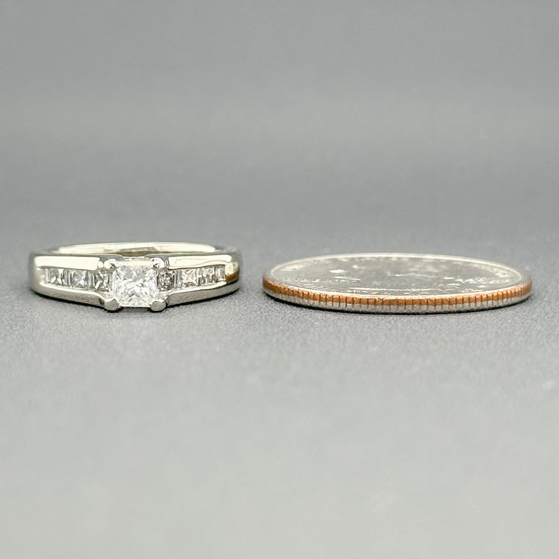 Estate 14K W Gold 0.80cttw G-I/SI1-2 Diamond Engagement Ring - Walter Bauman Jewelers