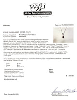 Estate 14K W Gold 0.85ct Ruby & 0.04cttw G-H/SI1 Diamond Pendant - Walter Bauman Jewelers