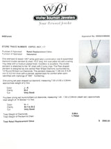 Estate 14K W Gold 0.86cttw H-K/SI1-2 Diamond Pendant - Walter Bauman Jewelers