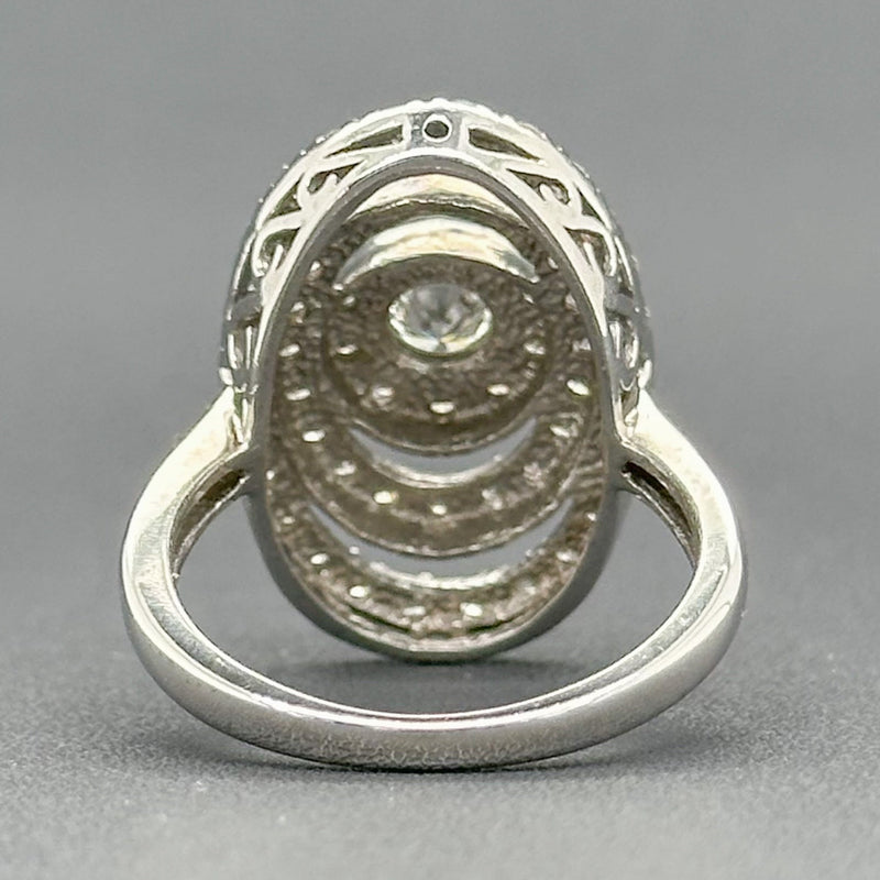 Estate 14K W Gold 0.87cttw G-I/SI1-2 Diamond Cocktail Ring - Walter Bauman Jewelers