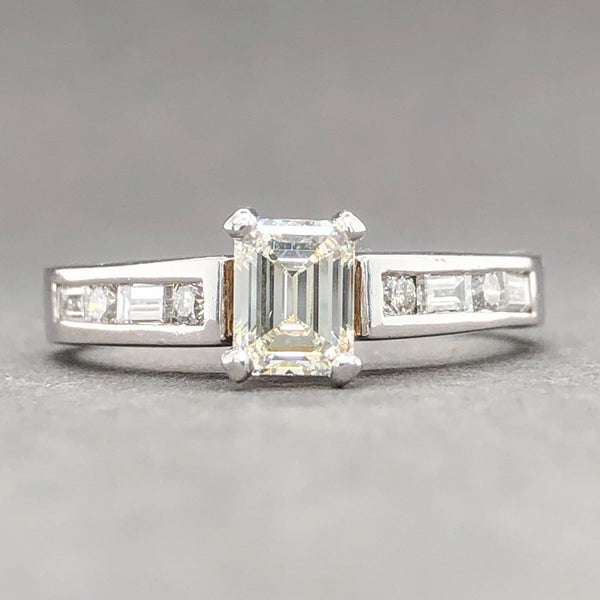 Estate 14K W Gold 0.88cttw G-J/VS1-SI1 Diamond Engagement Ring - Walter Bauman Jewelers