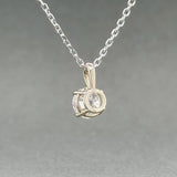 Estate 14K W Gold 0.97ct G/I1 Diamond Solitaire Pendant - Walter Bauman Jewelers
