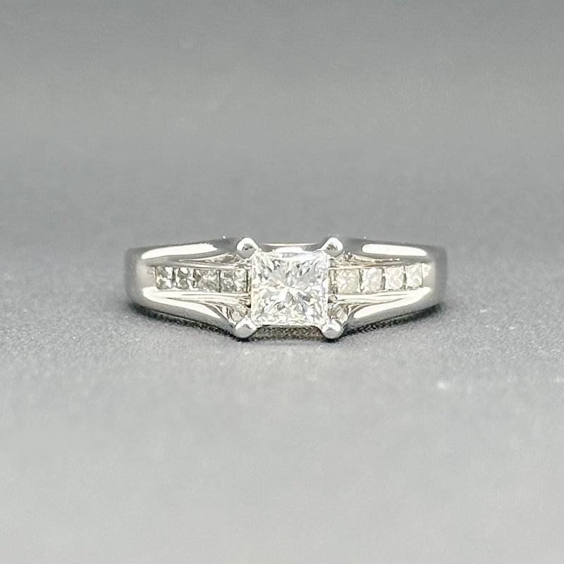 Estate 14K W Gold 0.98cttw H/SI2 Diamond Engagement Ring - Walter Bauman Jewelers