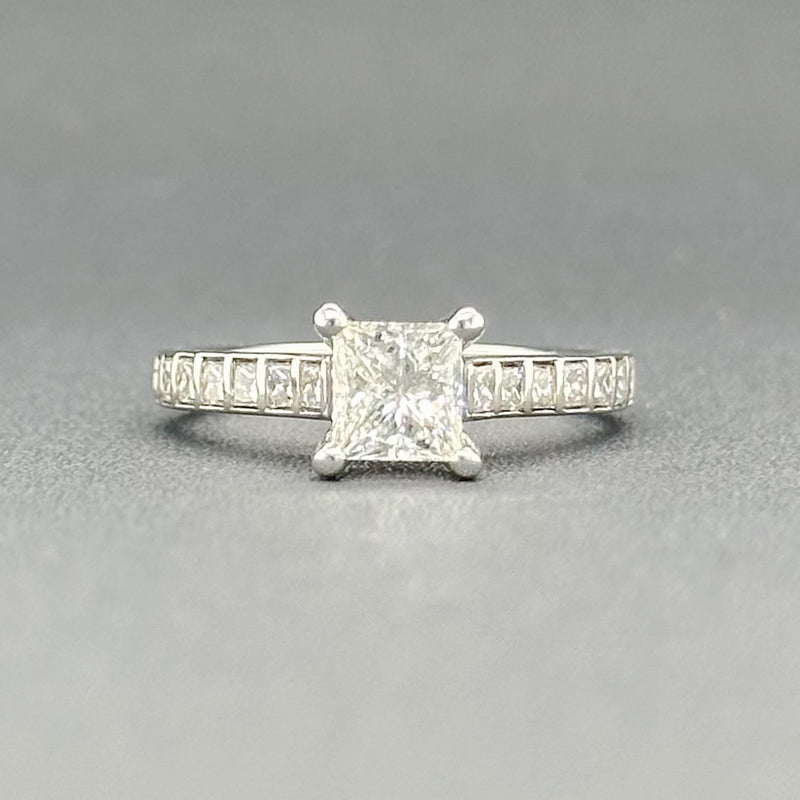 Estate 14K W Gold 0.99cttw G-I/VS2-SI1 Diamond Engagement Ring - Walter Bauman Jewelers