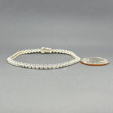 Estate 14K W Gold 1.00cttw J/I1 Diamond Tennis Bracelet - Walter Bauman Jewelers