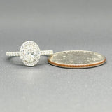 Estate 14K W Gold 1.05cttw G-H/VS1-SI2 Diamond Eng. Ring GIA #2236826066 - Walter Bauman Jewelers