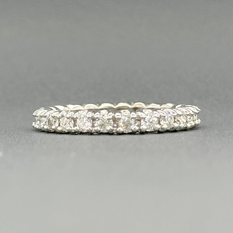 Estate 14K W Gold 1.12cttw G/SI1-2 Diamond Eternity Wedding Ring - Walter Bauman Jewelers