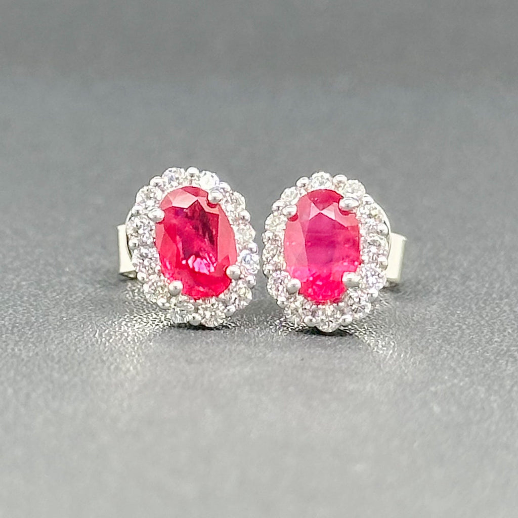 Estate ruby sale earrings