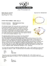 Estate 14K W Gold 1.18ctw H-I/SI1-2 Diamond Cluster Bracelet - Walter Bauman Jewelers