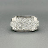 Estate 14K W Gold 1.36cttw H-I/SI1-2 Diamond Men's Ring - Walter Bauman Jewelers