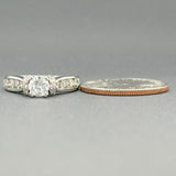 Estate 14K W Gold 1.38cttw H-K/SI1-2 Diamond Engagement Ring - Walter Bauman Jewelers