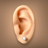 Estate 14K W Gold 1.46cttw G-H/I1 Diamond Stud Earrings - Walter Bauman Jewelers