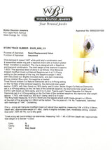 Estate 14K W Gold 1.48ct Sapphire & 1.80cttw G-H/SI2-I1 Diamond Cocktail Ring - Walter Bauman Jewelers