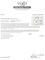 Estate 14K W Gold 16" Akoya Pearl 7-7.5mm 2 Strand Necklace - Walter Bauman Jewelers