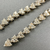 Estate 14K W Gold 1.63cttw Fancy Light Brown/SI2-I1 Diamond Dangle Earrings - Walter Bauman Jewelers